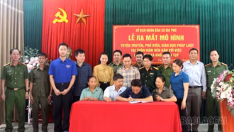 Gia Phú ra mắt mô hình tuyên truyền pháp luật gắn với xây dựng xã không ma túy