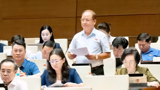 Phó Trưởng Đoàn đại biểu Quốc hội chuyên trách tỉnh Lào Cai Sùng A Lềnh đề nghị bổ sung chuyên gia, người phiên dịch vào Luật Hòa giải ở cơ sở