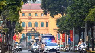 Hà Nội diễn tập phương án dẫn đoàn phục vụ Đại hội XIV của Đảng