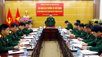 Bộ CHQS tỉnh Lào Cai tổ chức hội nghị đề xuất phương án sắp xếp cơ quan quân sự xã, phường của tỉnh