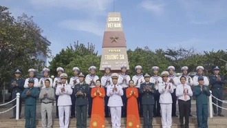 Từ Trường Sa thân yêu, quân dân gửi lời chúc Đại hội XIV của Đảng thành công rực rỡ