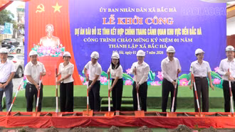  Bắc Hà khởi công dự án xây dựng bãi đỗ xe kết hợp chỉnh trang cảnh quan khu vực đền Bắc Hà