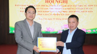 Hội nghị bàn giao danh sách trích ngang lý lịch người ứng cử đại biểu Quốc hội và đại biểu HĐND tỉnh Lào Cai nhiệm kỳ 2026 - 2031
