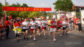 Sôi nổi giải chạy việt dã phường Cam Đường năm 2026