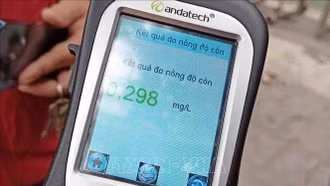 Ngày 2/1, phát hiện 3.373 trường hợp vi phạm nồng độ cồn