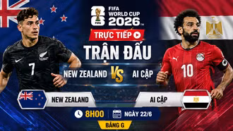 TRỰC TIẾP New Zealand 0 - 0 Ai Cập: New Zealand chờ tạo địa chấn