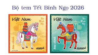 Phát hành bộ tem 'Tết Bính Ngọ'