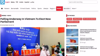 Báo chí quốc tế đưa tin đậm nét về cuộc bầu cử tại Việt Nam