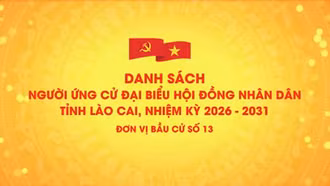 Danh sách chính thức những người ứng cử đại biểu HĐND tỉnh Lào Cai, nhiệm kỳ 2026 - 2031 (đơn vị bầu cử số 13)