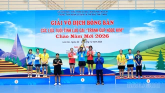 Bế mạc Giải vô địch bóng bàn các lứa tuổi tỉnh Lào Cai "tranh Cúp Ngọc Kim" năm 2025