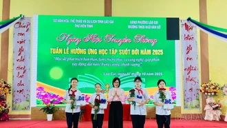 Ngày hội truyền thông tuần lễ hưởng ứng học tập suốt đời năm 2025.