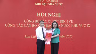 Công bố Quyết định bổ nhiệm chức danh Giám đốc Kho bạc Nhà nước khu vực IX