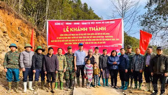 Xã Lao Chải khánh thành công trình “Đường dân sinh” thôn Hú Trù Lình