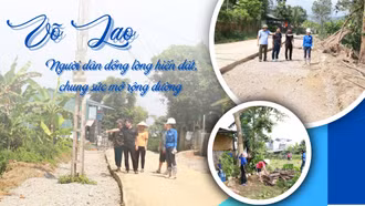 Võ Lao: Người dân đồng lòng hiến đất, chung sức mở rộng đường