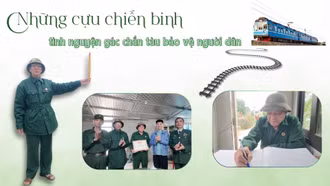 Những cựu chiến binh tình nguyện gác chắn tàu bảo vệ người dân