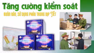 Tăng cường kiểm soát buôn bán, sử dụng pháo trong dịp Tết