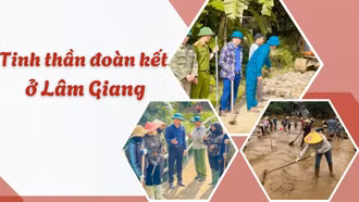 Tinh thần đoàn kết ở Lâm Giang