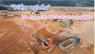 “Điểm nghẽn” kéo chậm tiến độ các dự án trọng điểm 