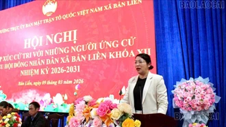 Hội nghị tiếp xúc cử tri với những người ứng cử đại biểu HĐND xã Bản Liền khóa XII