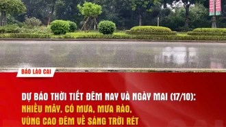 Dự báo thời tiết đêm nay và ngày mai (17/10)