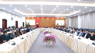 Đảng ủy 4 xã, phường: Cam Đường, Lào Cai, Cốc San, Hợp Thành tổ chức gặp mặt chào mừng thành công Đại hội đại biểu toàn quốc lần thứ XIV của Đảng