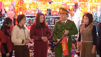 Công an tỉnh: Đảm bảo công tác phòng cháy, chữa cháy tại các chợ dân sinh trên địa bàn phường Lào Cai