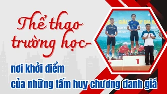 Thể thao trường học - điểm khởi đầu của những tấm huy chương 