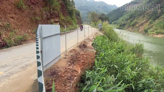 Cần sớm khắc phục tình trạng sạt lở trên Tỉnh lộ 160