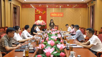 Nắm tình hình Nhân dân về thực hiện sắp xếp đơn vị hành chính và giải phóng mặt bằng Dự án đường sắt Lào Cai - Hà Nội - Hải Phòng 