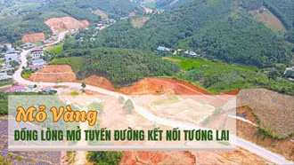 Mỏ Vàng đồng lòng mở tuyến đường kết nối tương lai