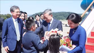 Tổng Bí thư Tô Lâm và Phu nhân bắt đầu thăm cấp Nhà nước Đại Hàn Dân Quốc