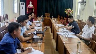 Viện Chiến lược và Chính sách Dân tộc - Tôn giáo khảo sát tại xã Trịnh Tường
