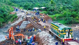 Dự kiến chiều 10/11 thông tuyến đường sắt Bắc - Nam