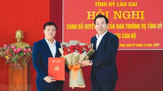 Đồng chí Triệu Tòn Triệu giữ chức Bí thư Đảng ủy xã Mỏ Vàng, nhiệm kỳ 2025 - 2030