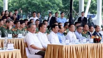 Tổng Bí thư Tô Lâm dự lễ khởi công xây dựng sân vận động hiện đại nhất Việt Nam