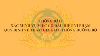 Xác minh vụ việc có dấu hiệu “vi phạm quy định về tham gia giao thông đường bộ”