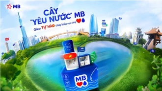 “Cây Yêu Nước” phủ xanh hơn 300 chi nhánh MB: Gieo tự hào chảy khắp non sông
