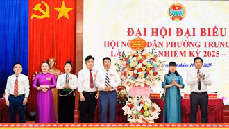 Đại hội đại biểu Hội Nông dân phường Trung Tâm lần thứ I, nhiệm kỳ 2025 - 2030 thành công tốt đẹp