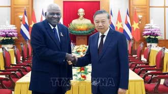 Tổng Bí thư Tô Lâm tiếp Chủ tịch Quốc hội Cuba