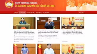 Ra mắt Chuyên trang Thông tin bầu cử phục vụ nhân dân và cán bộ Mặt trận