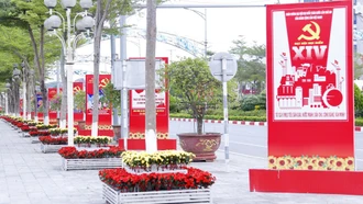 Rực rỡ cờ hoa chào mừng ngày hội lớn