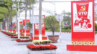 Rực rỡ cờ hoa chào mừng ngày hội lớn