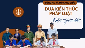 Công an xã Mù Cang Chải: Đưa kiến thức pháp luật đến người dân