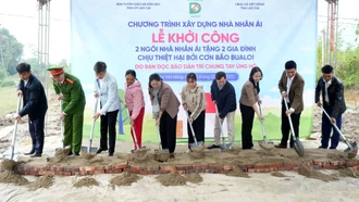 Khởi công nhà nhân ái và nhiều hoạt động thiết thực tại xã Việt Hồng