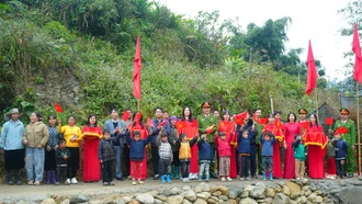 Phường Sa Pa khánh thành tuyến đường giao thông tổ dân phố Sa Pả 3