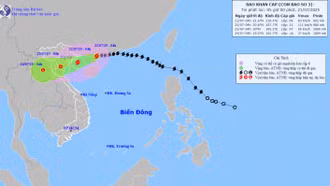 Bão số 3 (bão Wipha) có khả năng mạnh lên, cách Quảng Ninh–Hải Phòng 275km