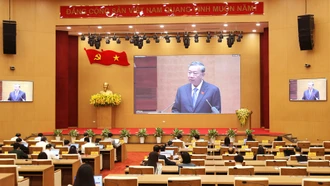 Lào Cai tham dự hội nghị trực tuyến toàn quốc về quán triệt Chỉ thị của Bộ Chính trị, triển khai công tác bầu cử đại biểu Quốc hội khóa XVI và đại biểu Hội đồng nhân dân các cấp nhiệm kỳ 2026- 2031