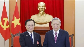 Tổng Bí thư Tô Lâm tiếp Thống đốc tỉnh Kanagawa (Nhật Bản)