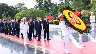 Lãnh đạo Đảng, Nhà nước dâng hương tưởng niệm các Anh hùng liệt sĩ và vào Lăng viếng Chủ tịch Hồ Chí Minh