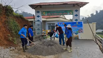 Đoàn xã Bắc Hà tổ chức chương trình tình nguyện mùa đông "vì đàn em thân yêu"